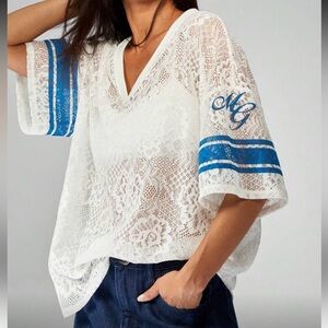 Oversized Lace baseball jersey!!